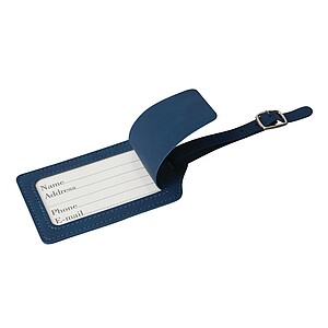 Cestovní sada obalu na doklady a visačky na zavazadla, námořní modrá