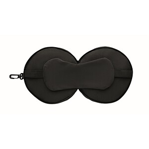 Cestovní sada polštáře a masky, černá
