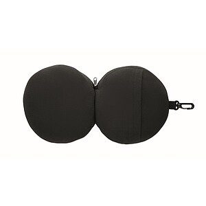 Cestovní sada polštáře a masky, černá