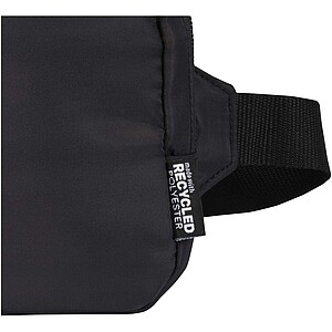 Cestovní taška přes rameno z recyklovaného materiálu, černá