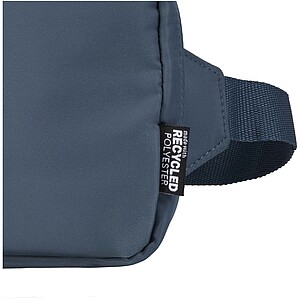 Cestovní taška přes rameno z recyklovaného materiálu, modrošedá