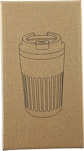 Cestovní termohrnek z recyklované nerezové oceli, 400 ml, zelená