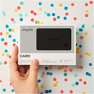 Chipolo CARD sledovací karta, černý melír