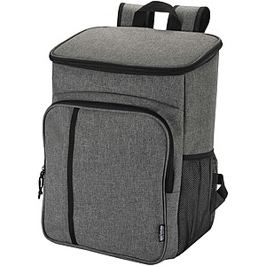 Chladicí batoh na piknik z recyklovaného GRS se sadou příborů, tmavě šedý melír