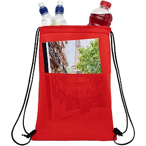Chladicí stahovací batoh, červený