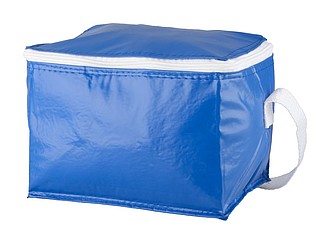 Chladící taška na 6 plechovek, modrá - reklamní předměty
