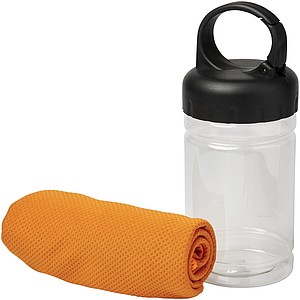 Chladivý ručník v nádobce, oranžová - ručníky s potiskem