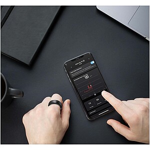 Chytrý prsten Prixton, černá