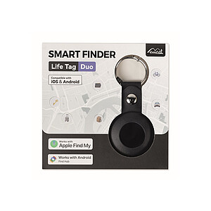 Chytrý vyhledávač v síti FindMy, černá