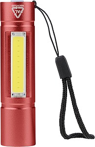 COB svítilna z recyklovaného hliníku, červená