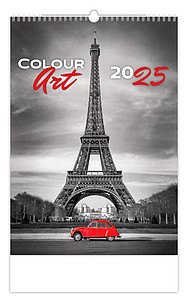 Colour Art 2025, nástěnný kalendář, prodloužená záda