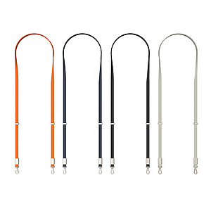 Crossbody lanyard RCS z recyklovaného PET, černá