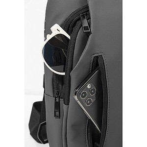 Crossbody taška z RPET, šedá