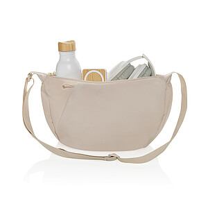 Crossbody ve tvaru půlměsíce, béžová