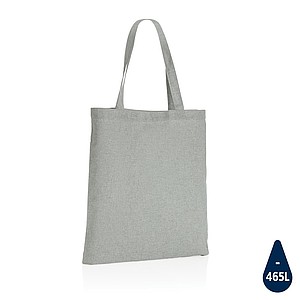 Čtvercová nákupní taška Impact AWARE™ z recyklované bavlny 145g, šedá