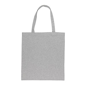 Čtvercová nákupní taška Impact AWARE™ z recyklované bavlny 145g, šedá