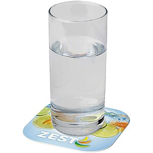 Čtvercový podtácek, bílá - reklamní předměty