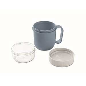 CUPOKO Plastový kelímek na svačinu, 450 ml, petrolejová