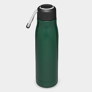 DALAGO Dvoustěnná termoska z nerezové oceli s poutkem, 500 ml, zelená - reklamní předměty