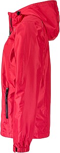 Dámská bunda do deště James & Nicholson RAIN, červená, XL