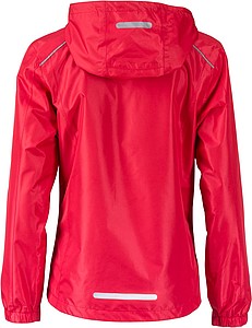 Dámská bunda do deště James & Nicholson RAIN, červená, XL
