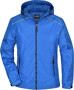 Dámská bunda do deště James & Nicholson RAIN, královská modrá, XL