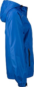 Dámská bunda do deště James & Nicholson RAIN, královská modrá, XL