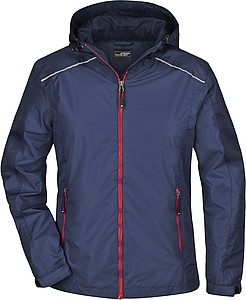 Dámská bunda do deště James & Nicholson RAIN, námořní modrá, XL