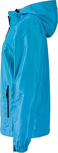 Dámská bunda do deště James & Nicholson RAIN, tyrkysová, XL