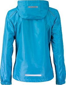 Dámská bunda do deště James & Nicholson RAIN, tyrkysová, XL