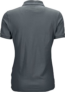 Dámská elastická polokošile James Nicholson, tmavě šedá, XL