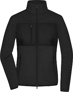 Dámská fleecová bunda James & Nicholson, černá, XL