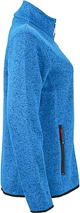 Dámská fleecová bunda James Nicholson knit fleece jacket women, královská modrá/červená, vel. S