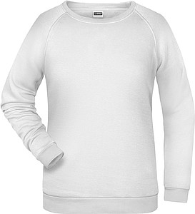 Dámská mikina James Nicholson sweatshirt women, bílá, vel. M