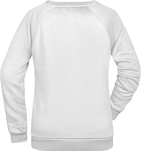 Dámská mikina James Nicholson sweatshirt women, bílá, vel. M