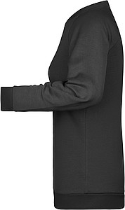 Dámská mikina James Nicholson sweatshirt women, černá, vel. L