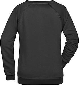 Dámská mikina James Nicholson sweatshirt women, černá, vel. L