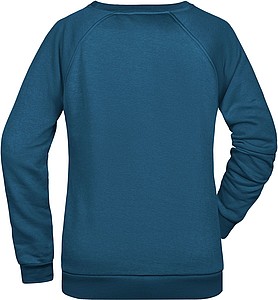 Dámská mikina James Nicholson sweatshirt women, modrozelená, vel. 3XL