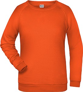Dámská mikina James Nicholson sweatshirt women, oranžová, vel. 3XL