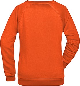 Dámská mikina James Nicholson sweatshirt women, oranžová, vel. 3XL