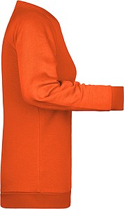 Dámská mikina James Nicholson sweatshirt women, oranžová, vel. XXL
