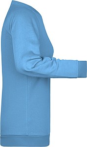 Dámská mikina James Nicholson sweatshirt women, sv. modrá, vel. M