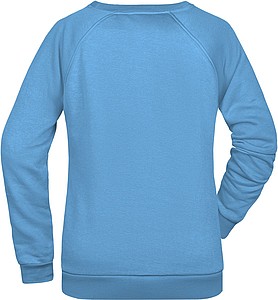Dámská mikina James Nicholson sweatshirt women, sv. modrá, vel. M