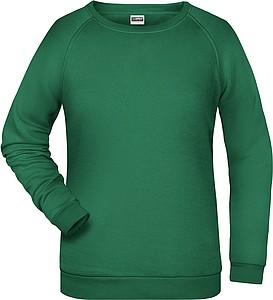 Dámská mikina James Nicholson sweatshirt women, sv. zelená, vel. S