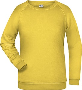 Dámská mikina James Nicholson sweatshirt women, sv. žlutá, vel. 3XL