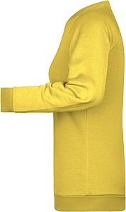 Dámská mikina James Nicholson sweatshirt women, sv. žlutá, vel. 3XL