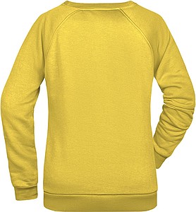 Dámská mikina James Nicholson sweatshirt women, sv. žlutá, vel. XS