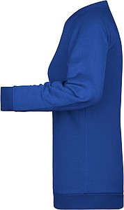 Dámská mikina James Nicholson sweatshirt women, tmavá královská modrá, vel. 3XL