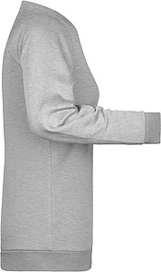 Dámská mikina James Nicholson sweatshirt women, tmavě šedý melír, vel. XS