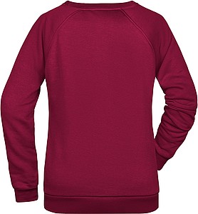 Dámská mikina James Nicholson sweatshirt women, vínová, vel. XS